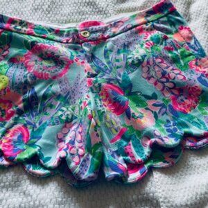 NWT Lilly Pulitzer Buttercup Knit Short • Me and My Zesty • Sz 8 • Scallop